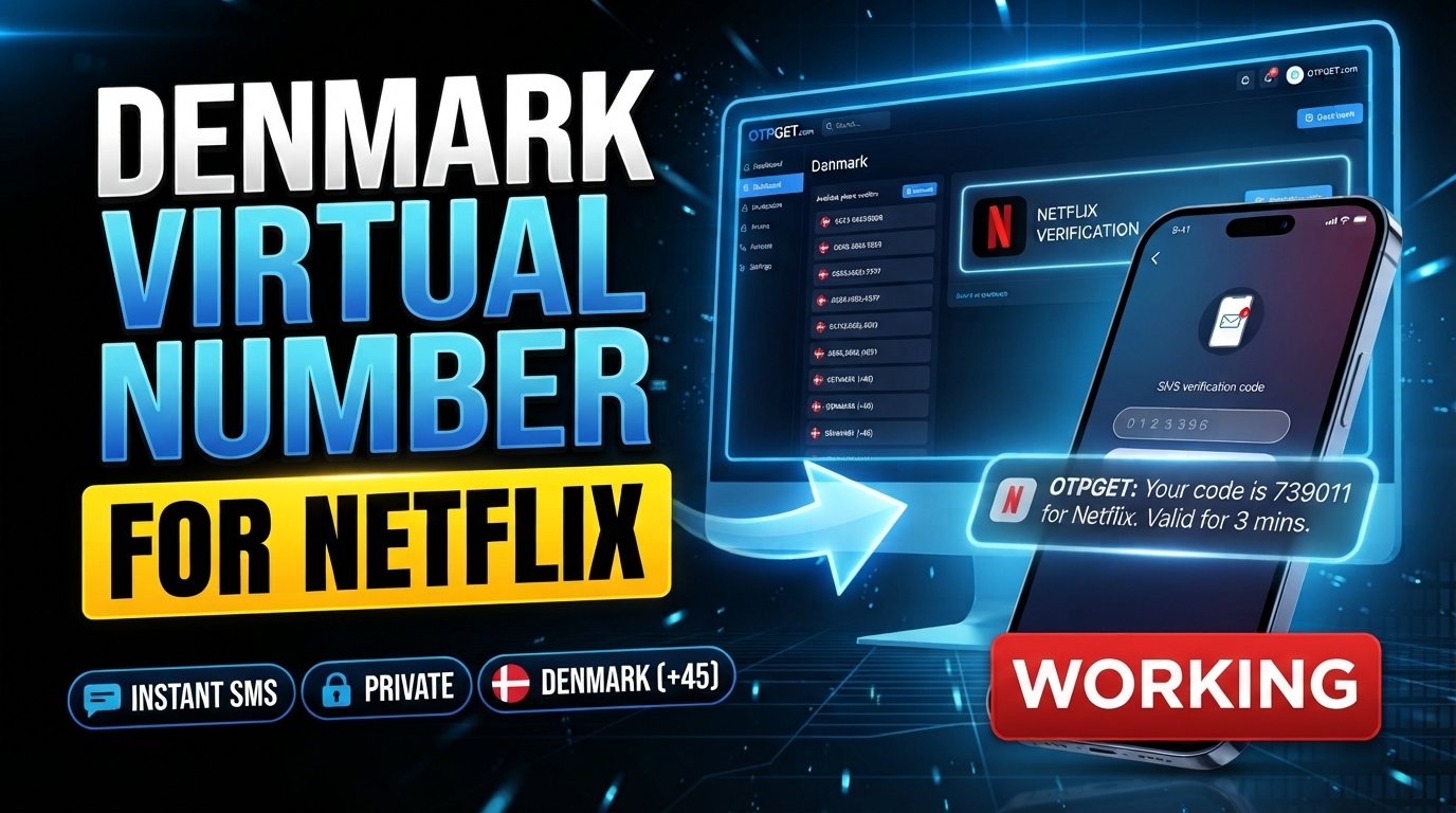 Denmark Virtual Number for Netflix Account: OTPGET Guide
