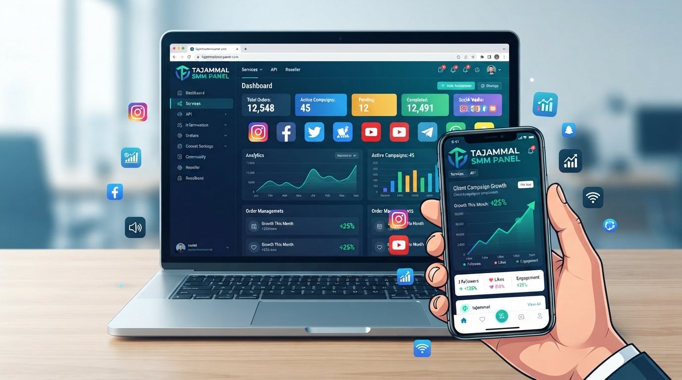 Best SMM Panel for Agencies | TAJAMMAL SMM PANEL Services & API