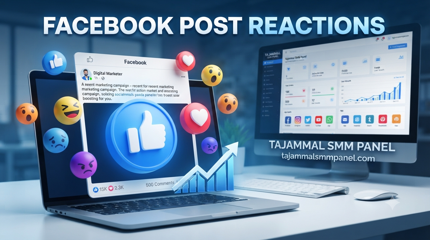 Facebook Post Reaction: Get More Likes with TAJAMMAL SMM PANEL