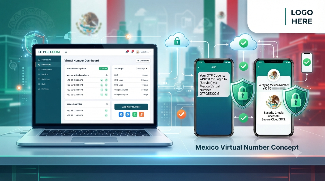 Mexico Virtual Number for OTP Verification with OTPGet Solution