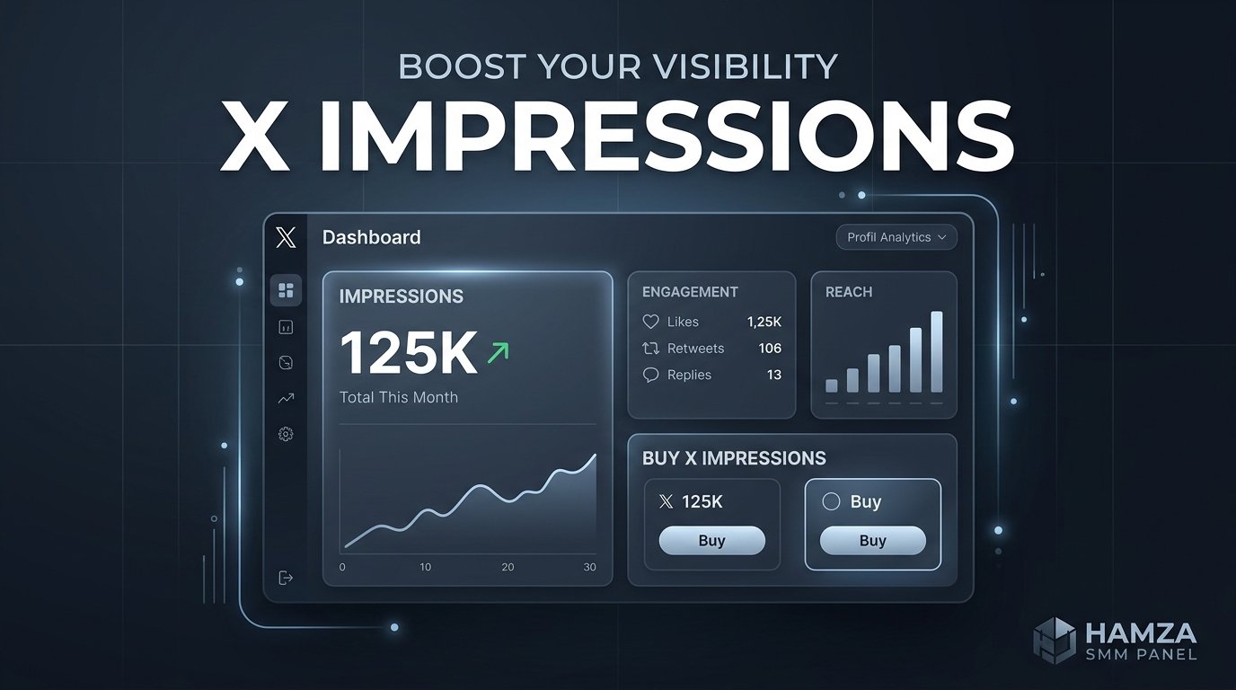 Buy X Impressions for Better X Visibility | HAMZA SMM PANEL Today