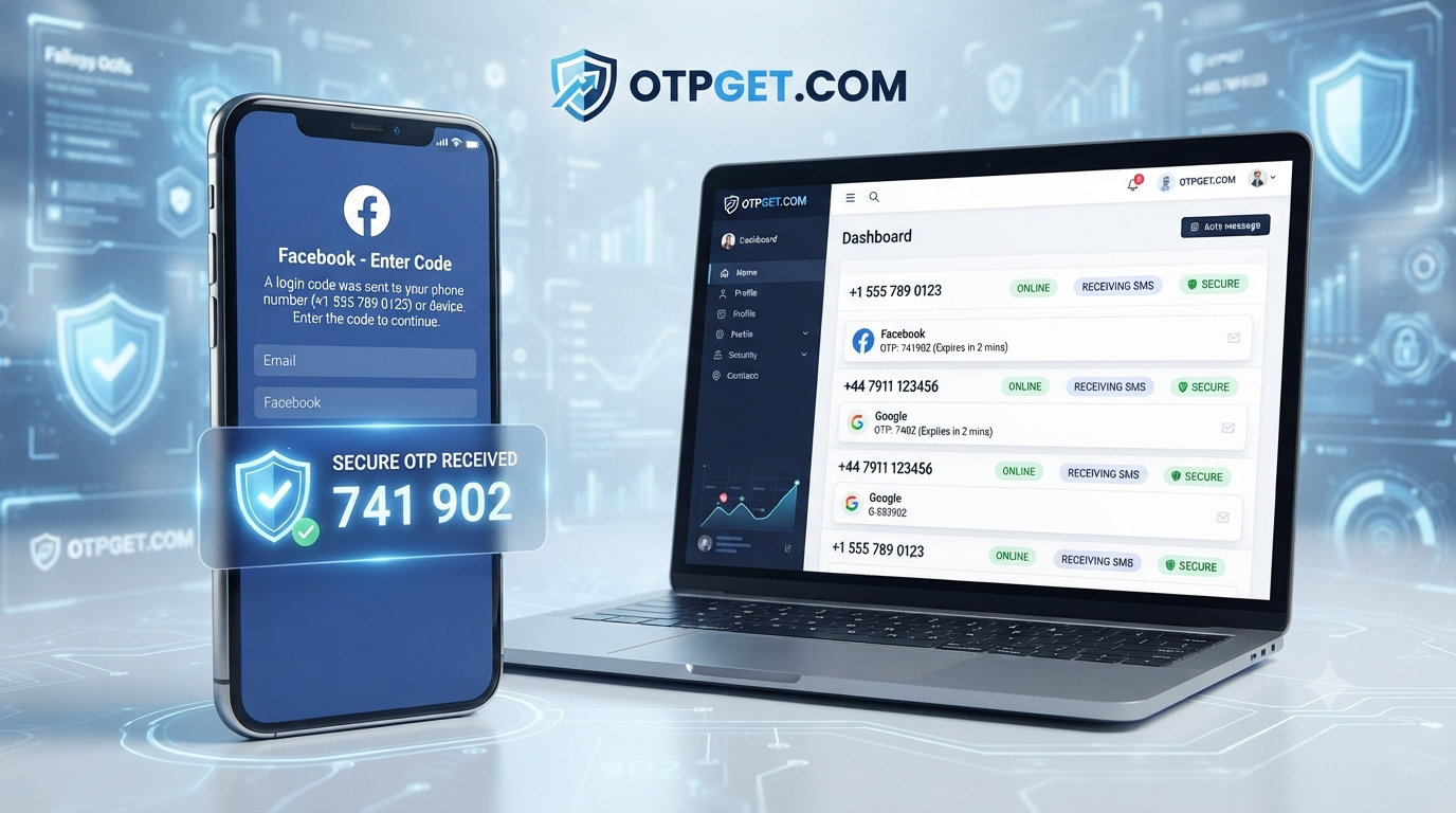 OTP Number Without SIM for Facebook: Get OTP with OTPGET Guide