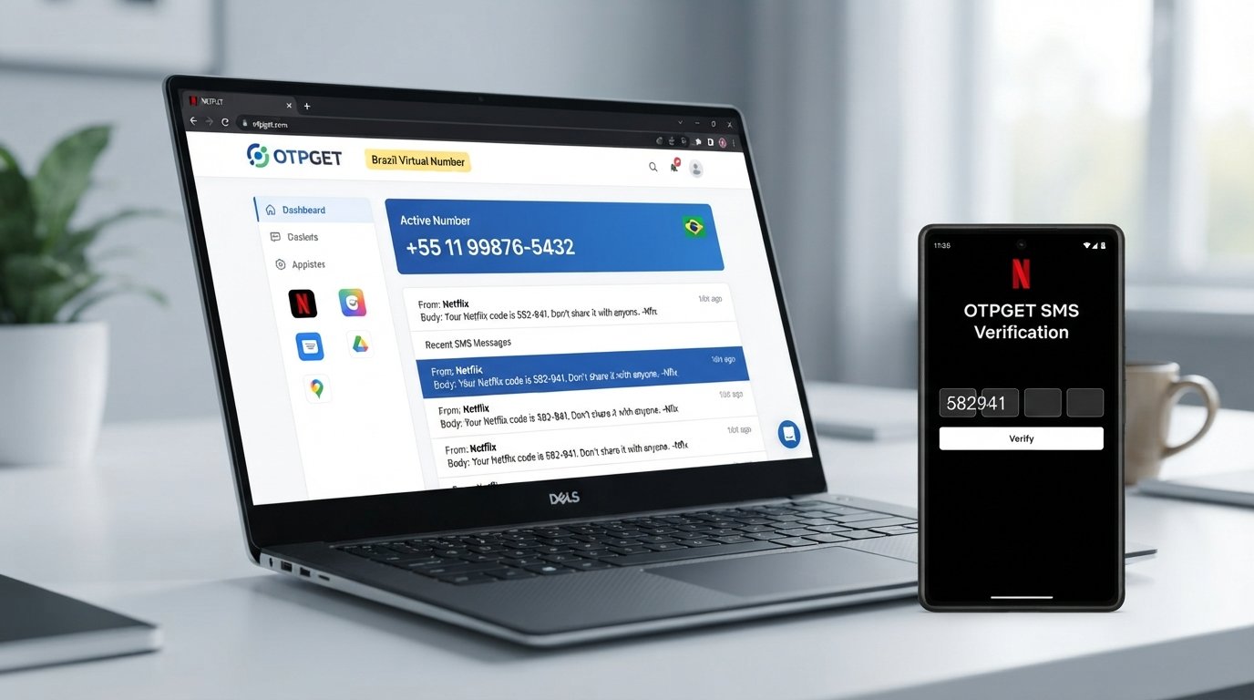 Brazil Virtual Number for Netflix: OTPGET Verification Guide