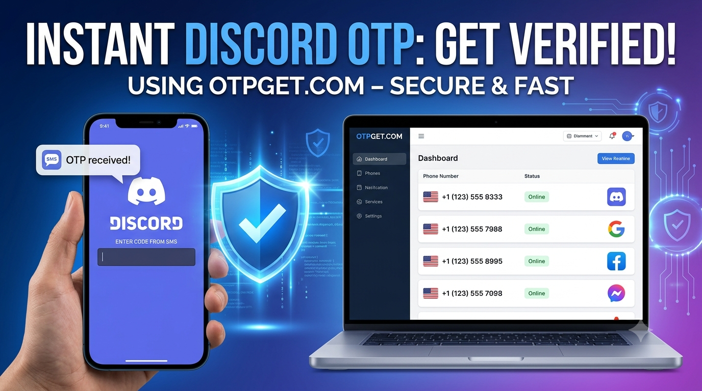 How to Use Temp SMS for Discord Verification | OTPGET Guide