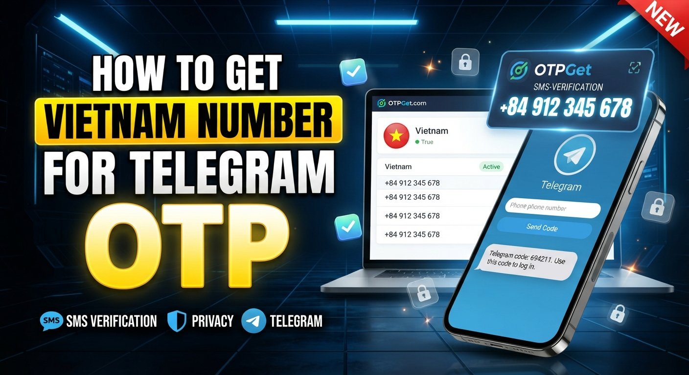 Vietnam Number for Telegram OTP: Complete Online Guide | OTPGet