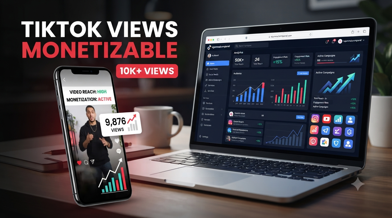 TikTok Views Monetizable: Reach 10K with TAJAMMAL SMM PANEL Tips