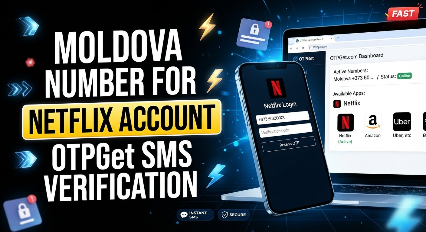 Moldova Virtual Number for Netflix Account — OTPGet Guide Now