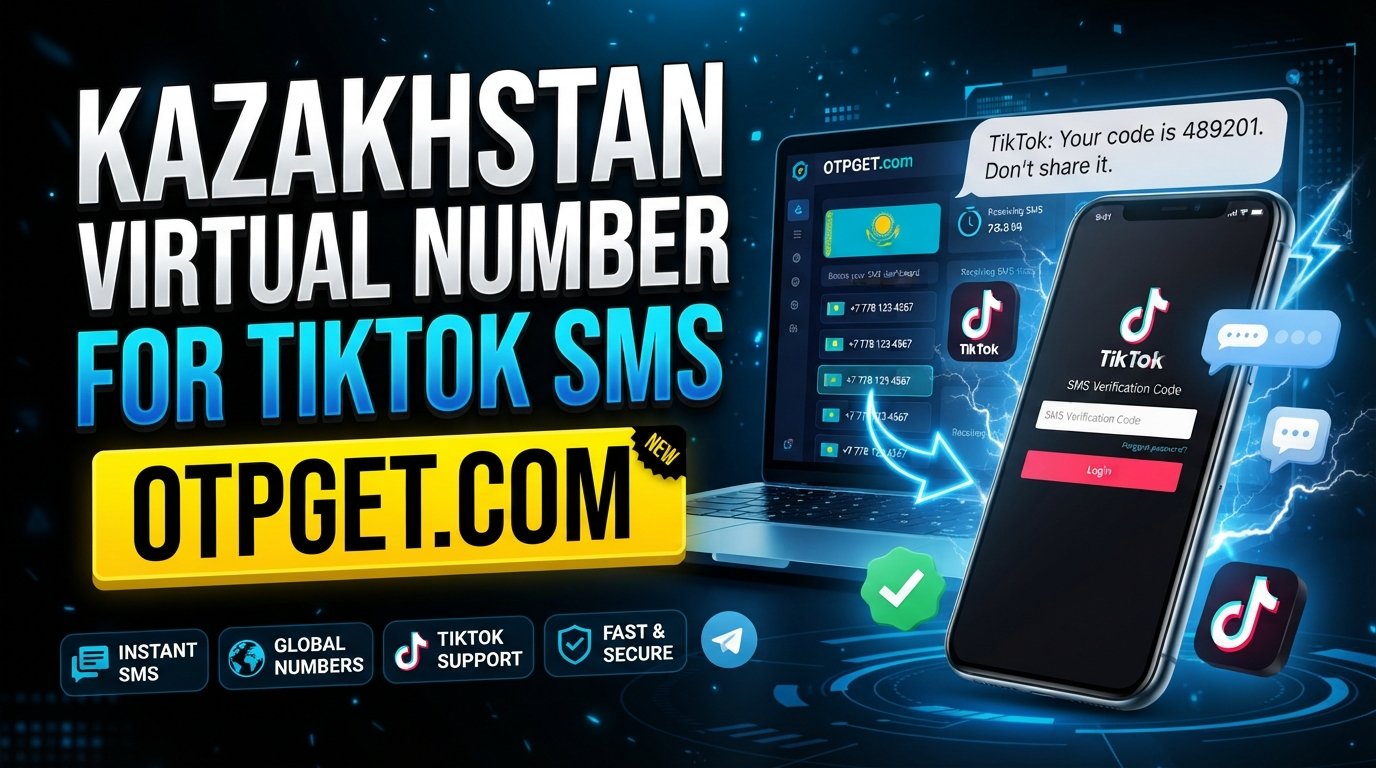 Kazakhstan Virtual Number for TikTok SMS: Use OTPGET