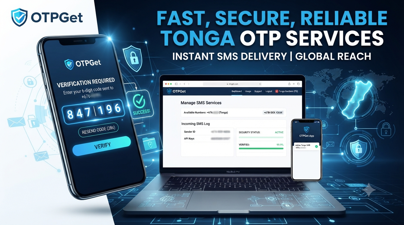 Get OTP Number for Tonga Easily with OTPGet Virtual SMS Service