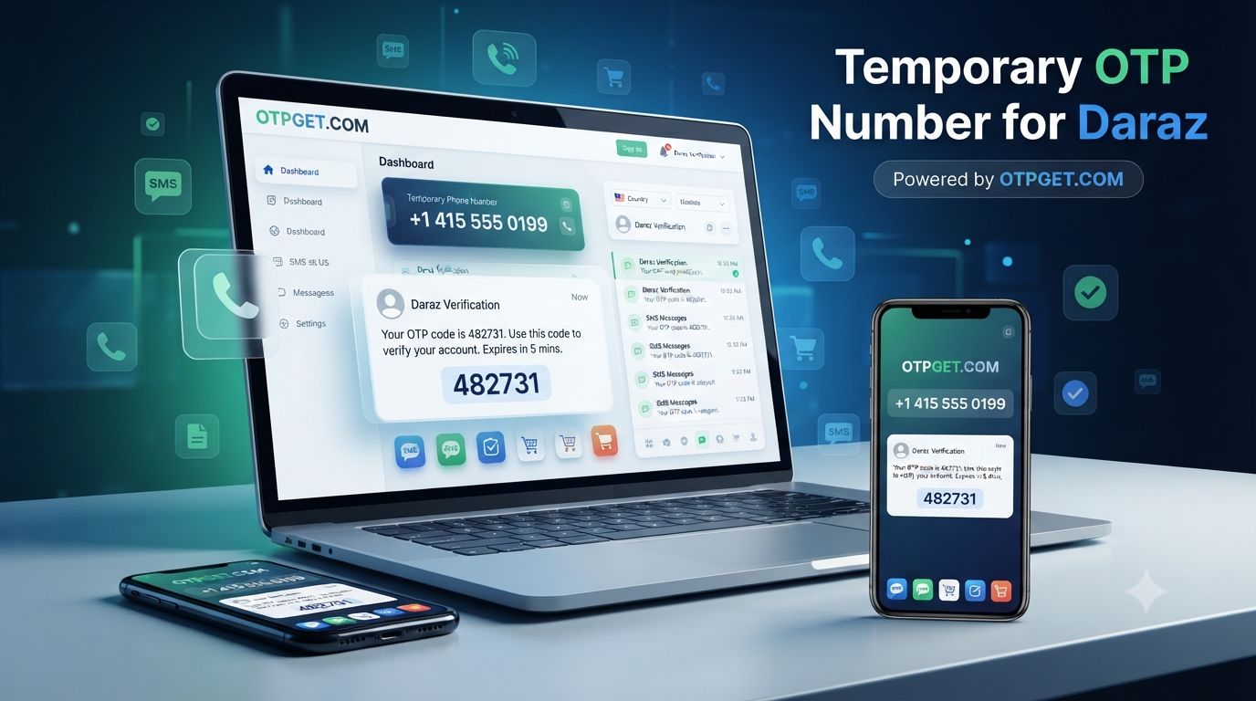 How to Get a Temporary OTP Number for Daraz with OTPGet
