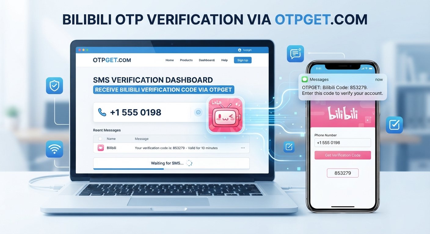 Bilibili OTP Number – Receive Verification Code Online Safely