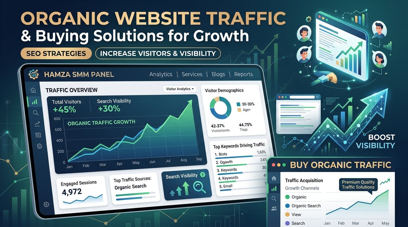 Organic Website Traffic: Buy Quality Traffic with HAMZA SMM PANEL