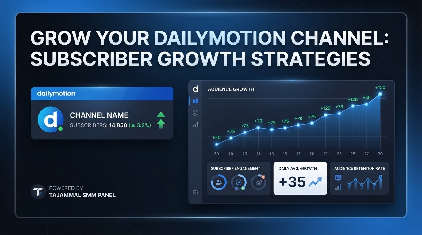 Buy Dailymotion Subscribers | TAJAMMAL SMM PANEL for Growth