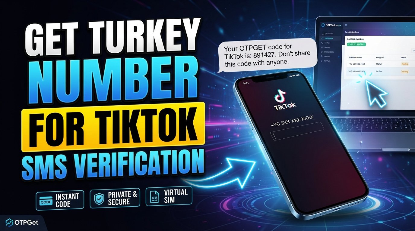 Turkey number to receive TikTok code: Easy OTPGet Guide Online