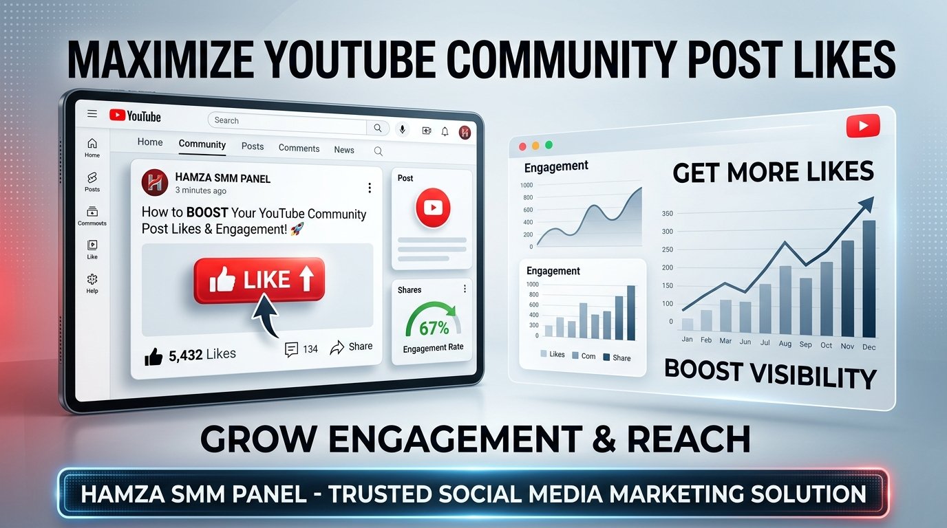 Buy YouTube Community Post Likes | HAMZA SMM PANEL Service Online