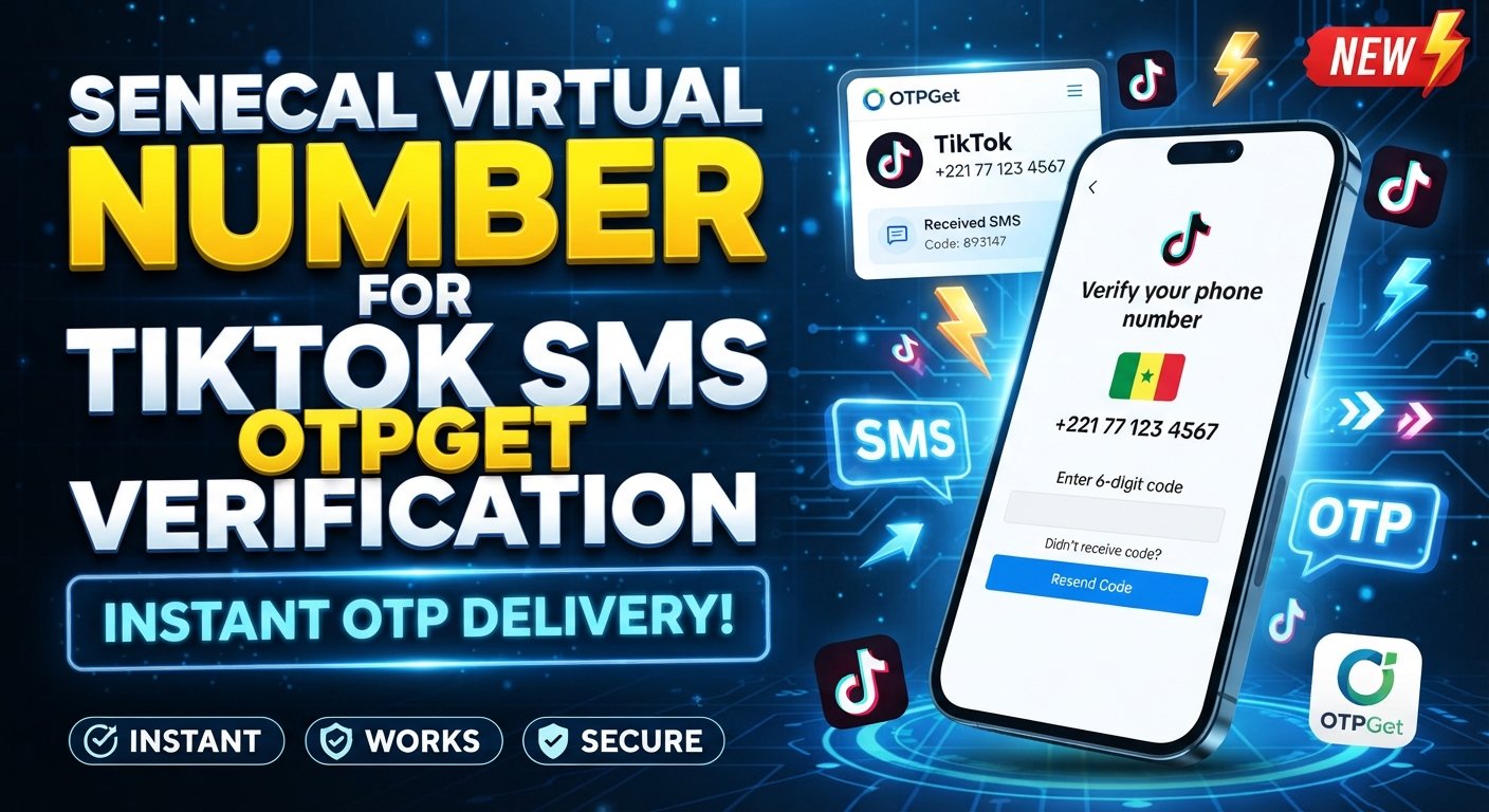 Senegal Virtual Number for TikTok SMS: OTPGet Guide