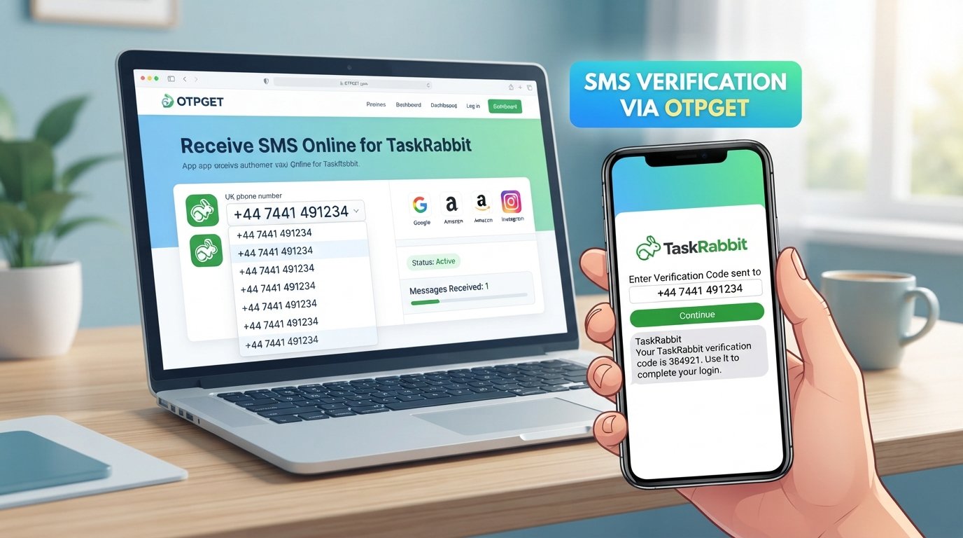 TaskRabbit Login Without Phone Number: Use OTPGET for SMS