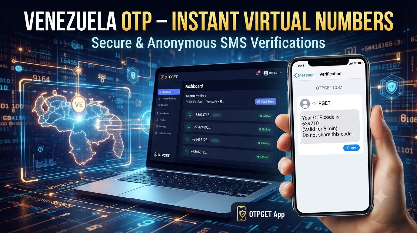 Venezuela OTP Virtual Number | Best SMS Receive Service & OTPGET