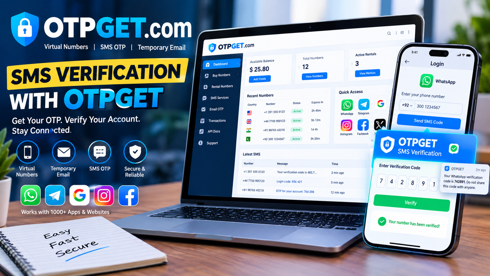 OTPGet Account Sign In: Safe, Simple & Easy OTP Verification