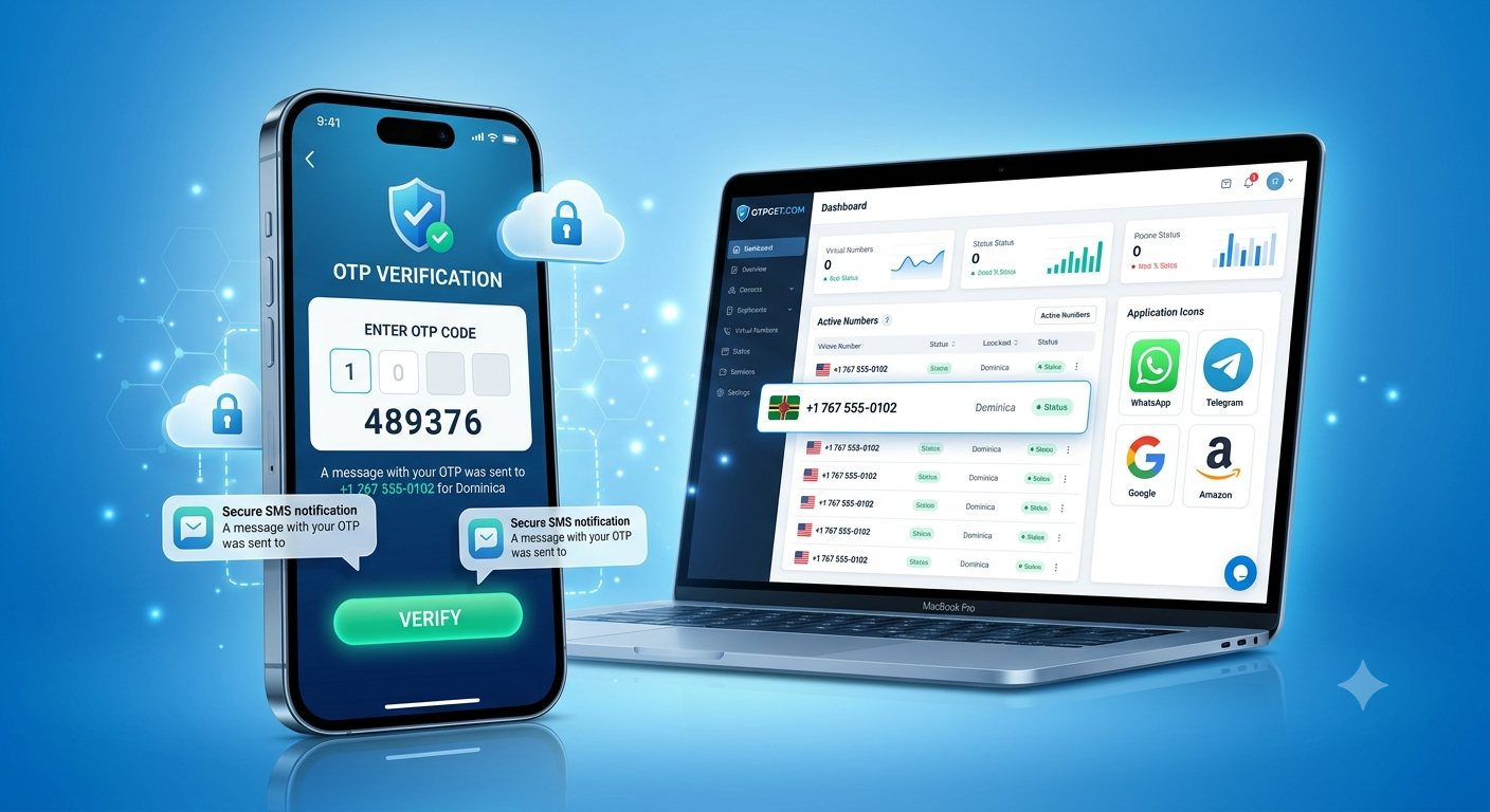 Get OTP Number for Dominica Online Fast with OTPGET Service