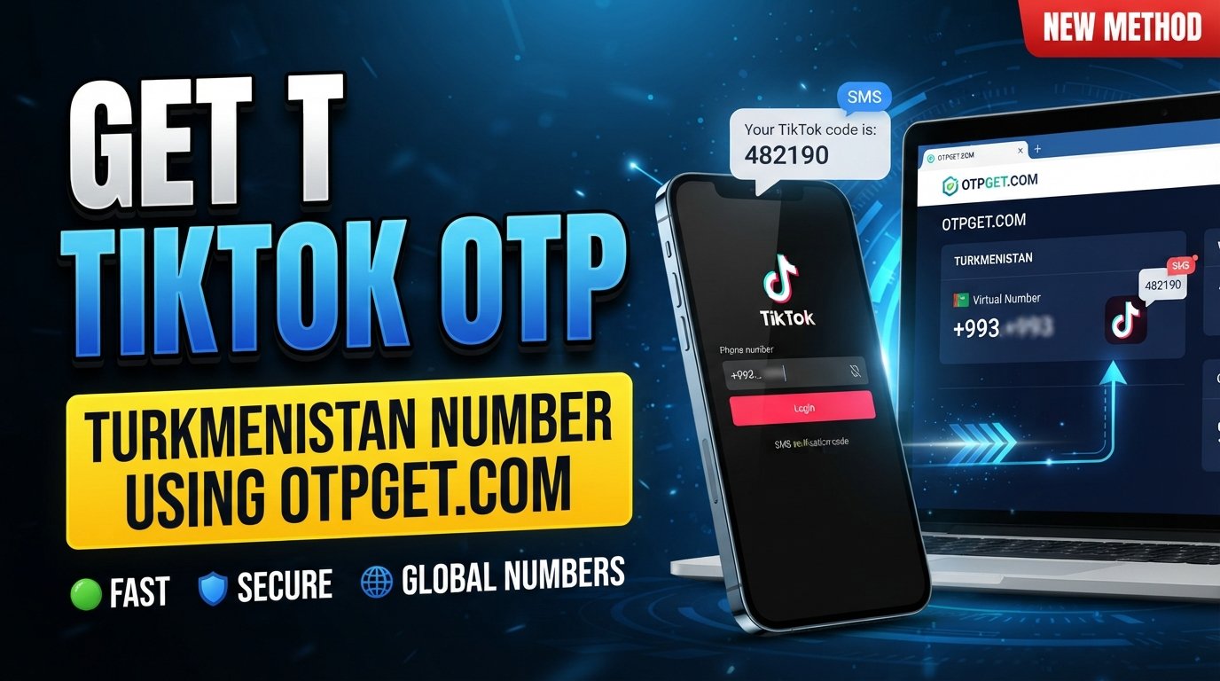 Get TikTok OTP Code Using Turkmenistan Number Online | OTPGet