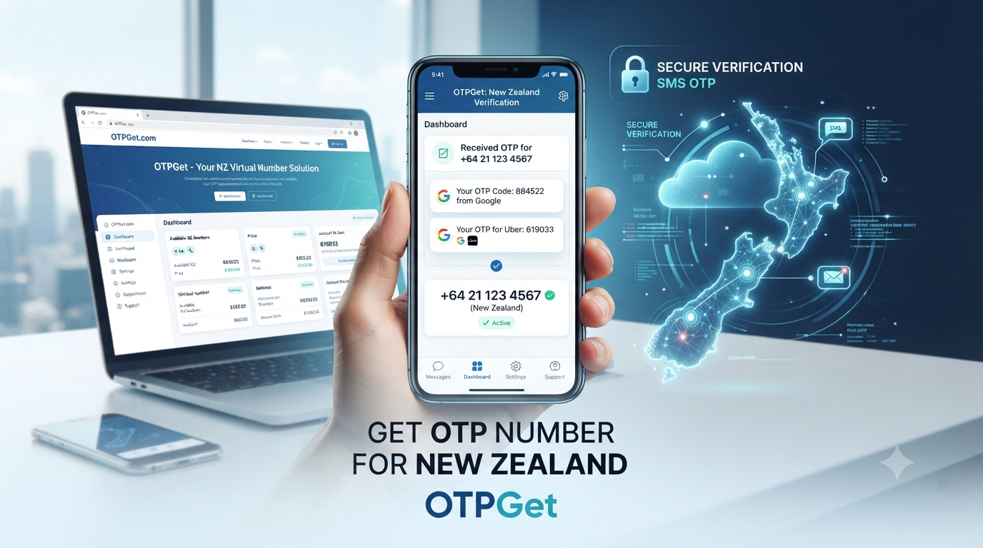 Get OTP Number for New Zealand — Secure OTPGet Service