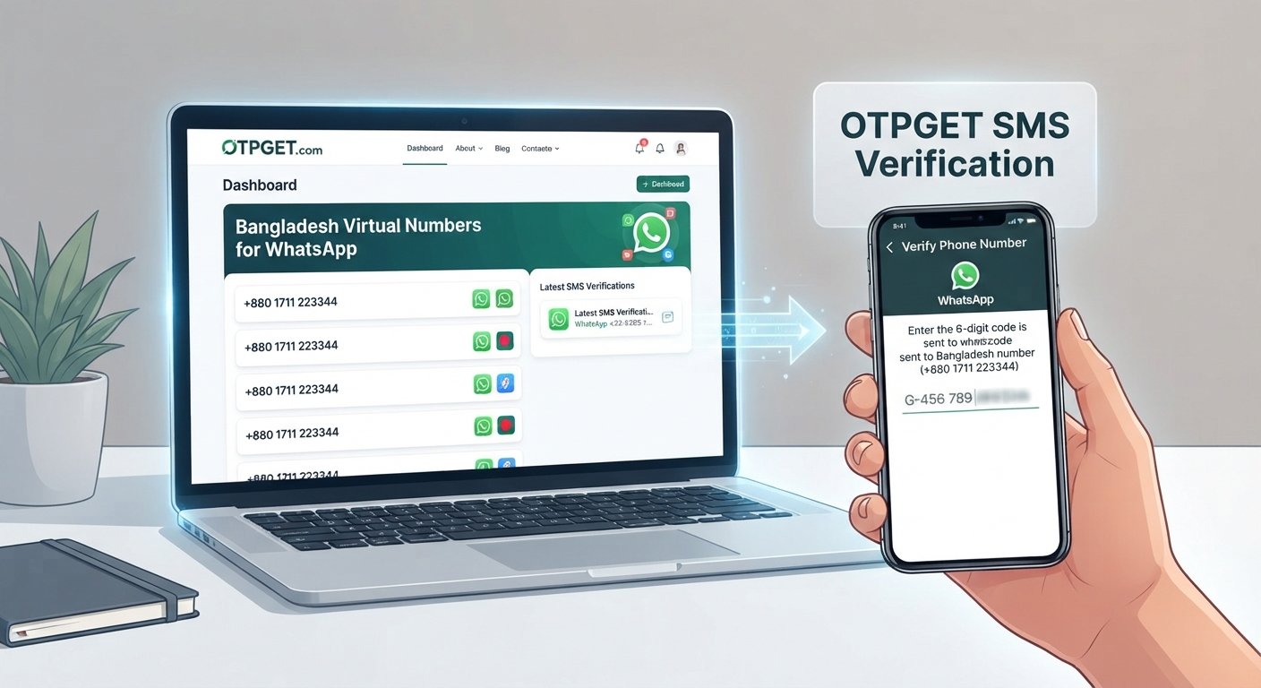 WhatsApp Bangladesh Number: Get SMS Codes Online with OTPGET
