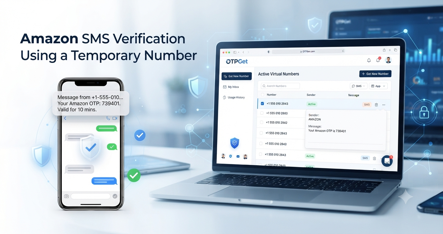 Amazon SMS Verification Using a Temporary Number | OTPGet Guide