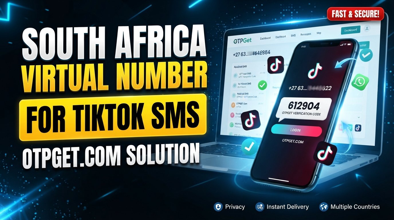 South Africa Virtual Number for TikTok SMS: OTPGet Guide
