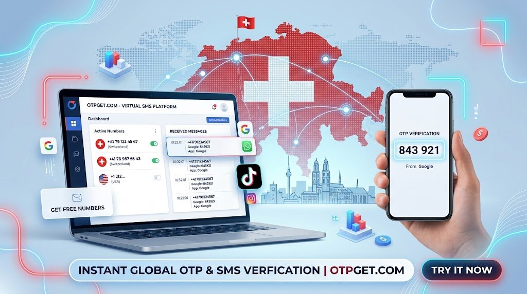 Get TikTok & Douyin Switzerland Number Using OTPGET Instantly