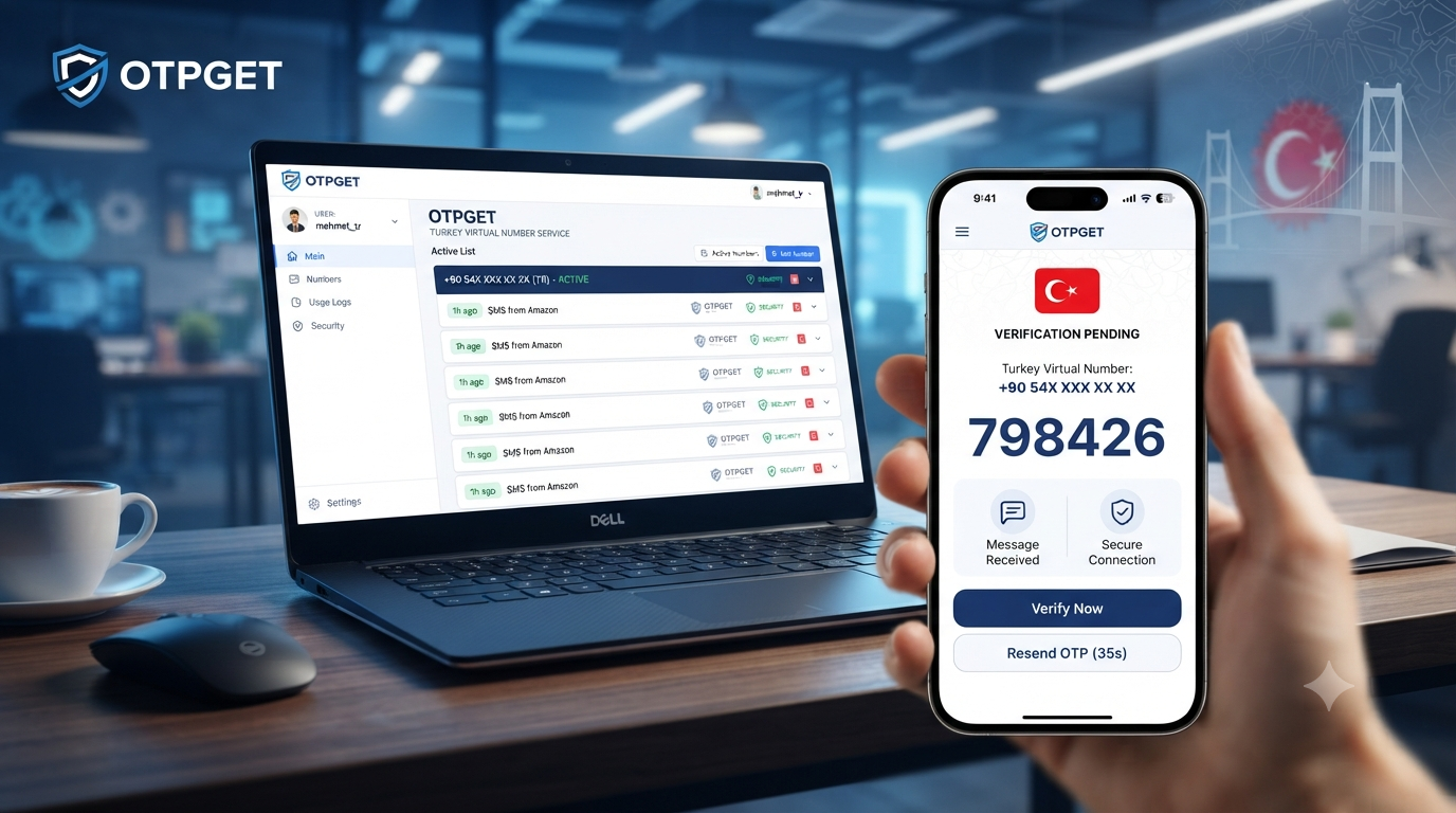 Buy Turkey Number for OTP Verification Online with OTPGET Service