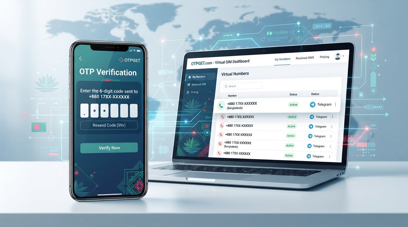 Bangladesh Virtual SIM for Telegram Verification with OTPGET