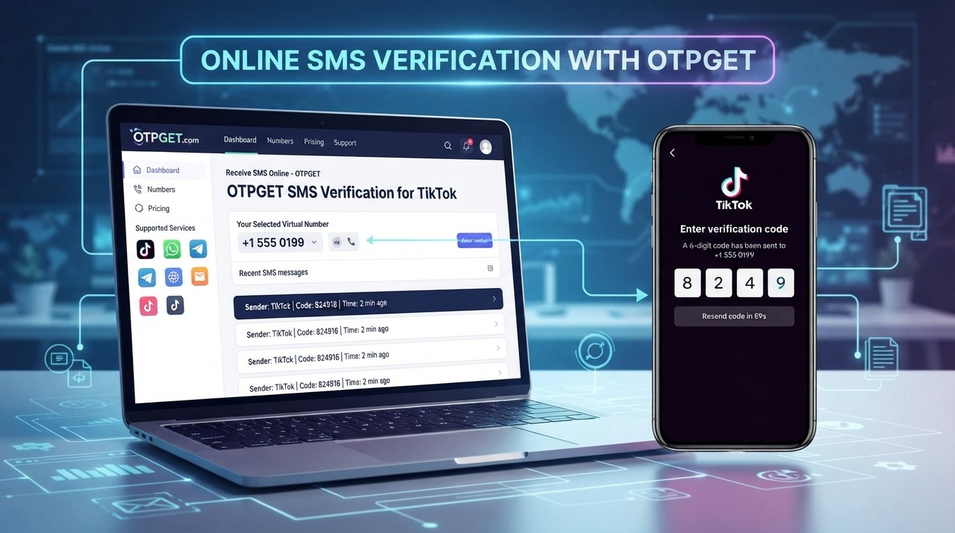 TikTok SMS Code Online: Verification Guide with OTPGET