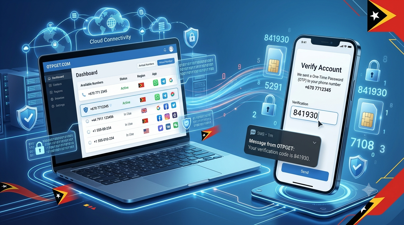 East Timor Virtual Number for OTP Verification | OTPGET Secure SMS