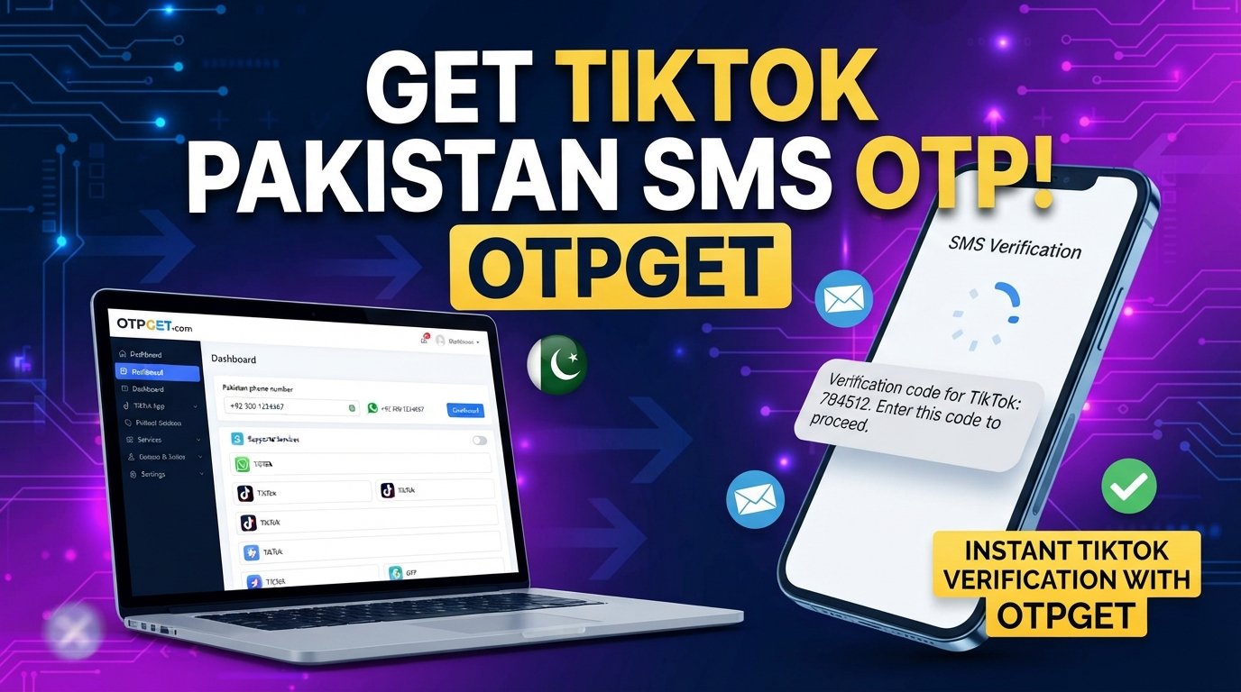 Pakistan Virtual Number for TikTok SMS Verification | OTPGET
