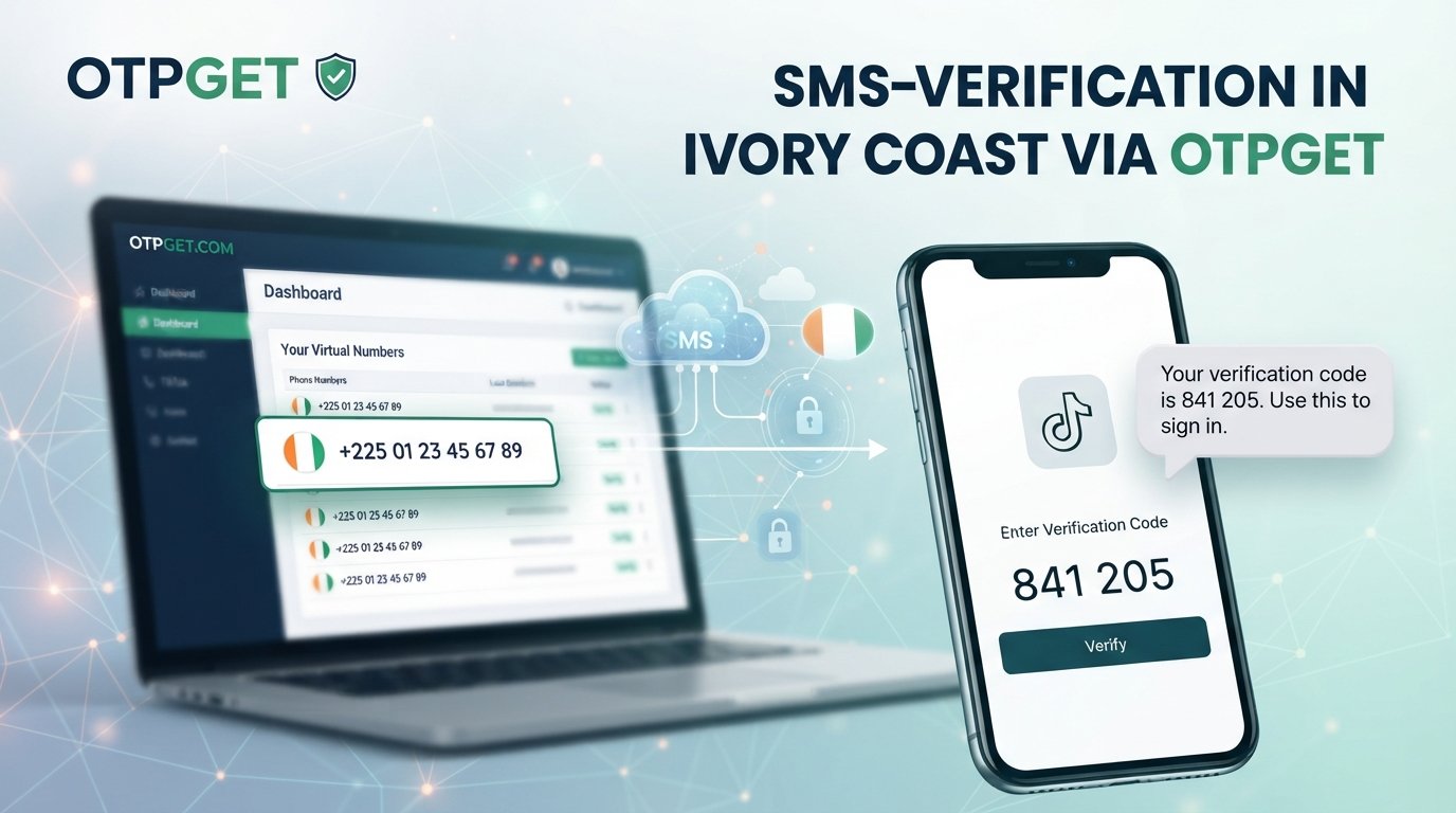 Receive TikTok SMS Online Ivory Coast with OTPGET