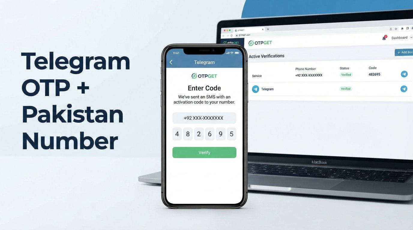 Receive Telegram OTP with a Pakistan Number Using OTPGET Online