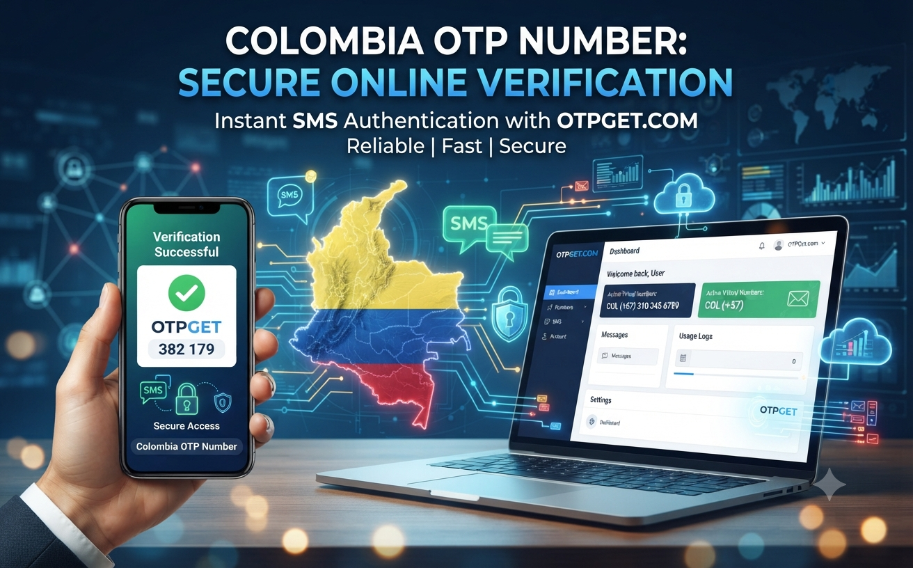 Colombia OTP Number Online: Get Verified with OTPGET Secure!