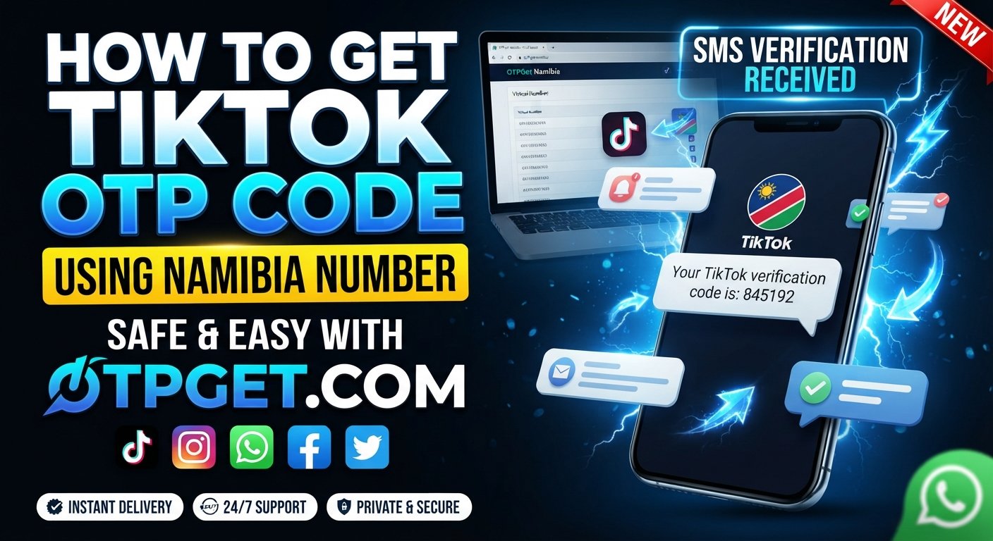 Get TikTok OTP Code Using Namibia Number via OTPGet Online Safely