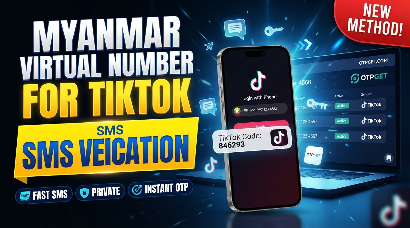 Myanmar Virtual Number for TikTok SMS | OTPGet Solutions