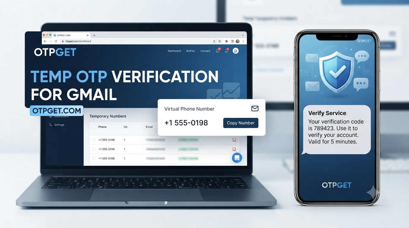 Temporary OTP Number for Gmail — Easy Guide to OTPGET Service