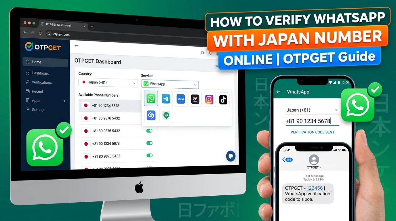 How to Verify WhatsApp With a Japan Number Online | OTPGET Guide
