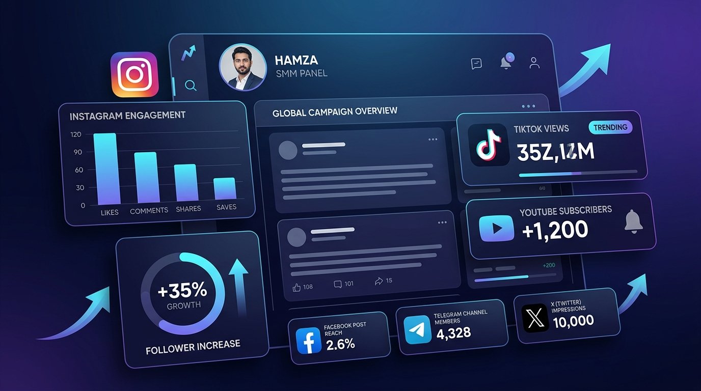 Best SMM Panel for Instagram, TikTok & YouTube | HAMZA SMM PANEL