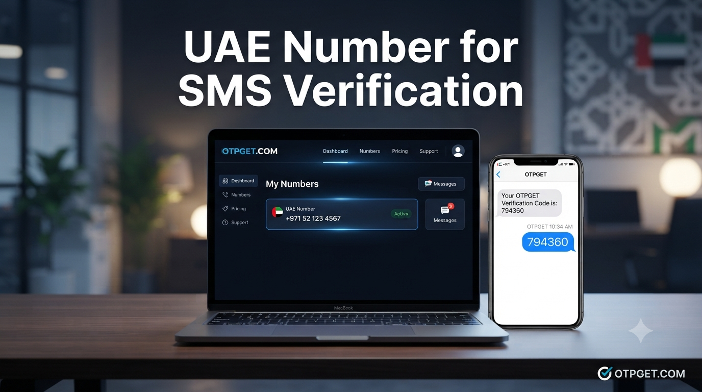 UAE Number for SMS Verification: OTPGET Guide for Online Use