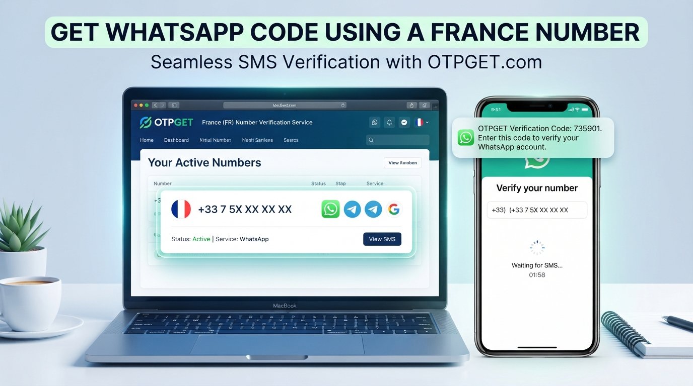 Get WhatsApp Code Using a France Number | OTPGET