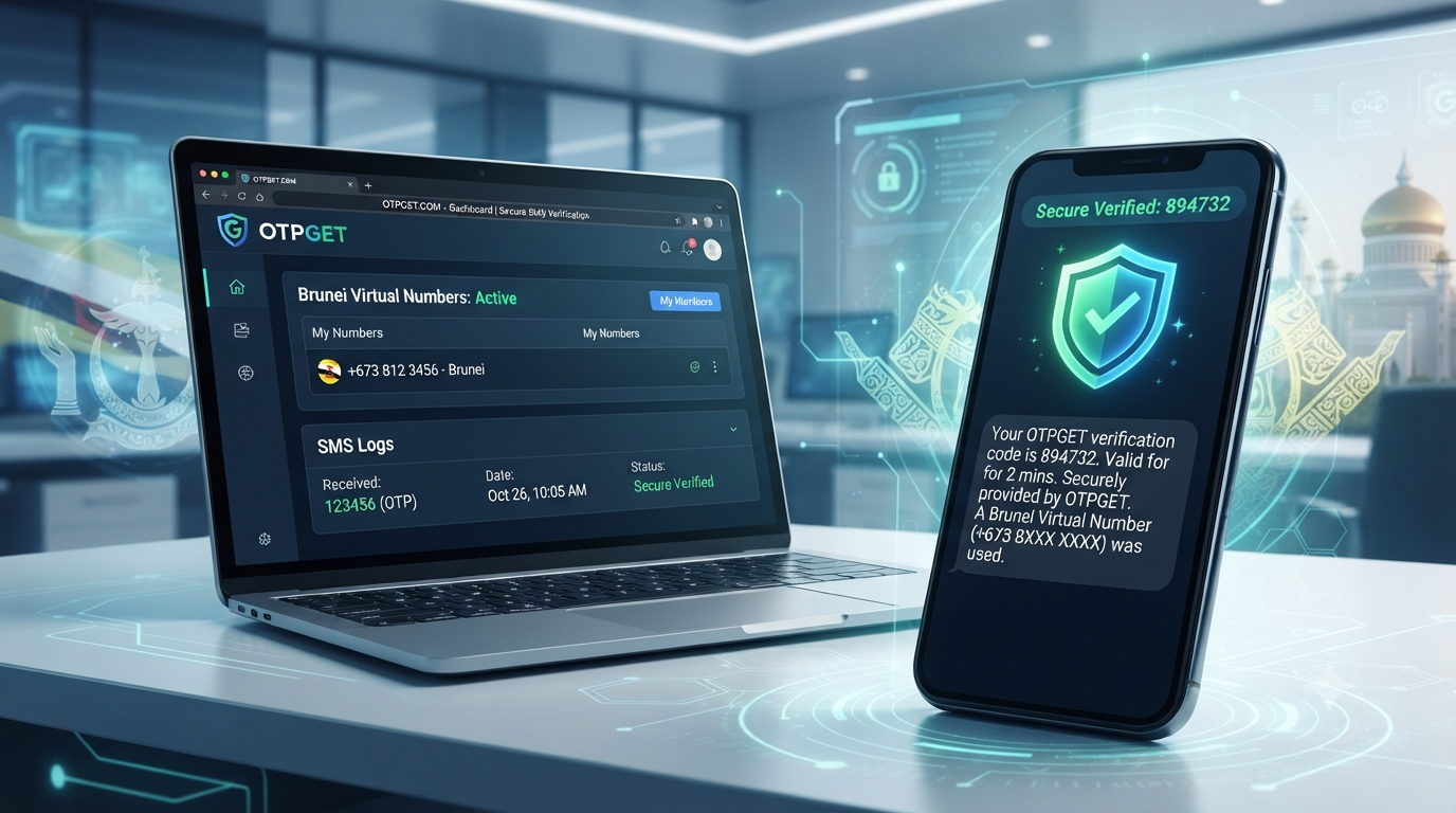 Brunei Virtual Number for OTP Verification | OTPGET Secure