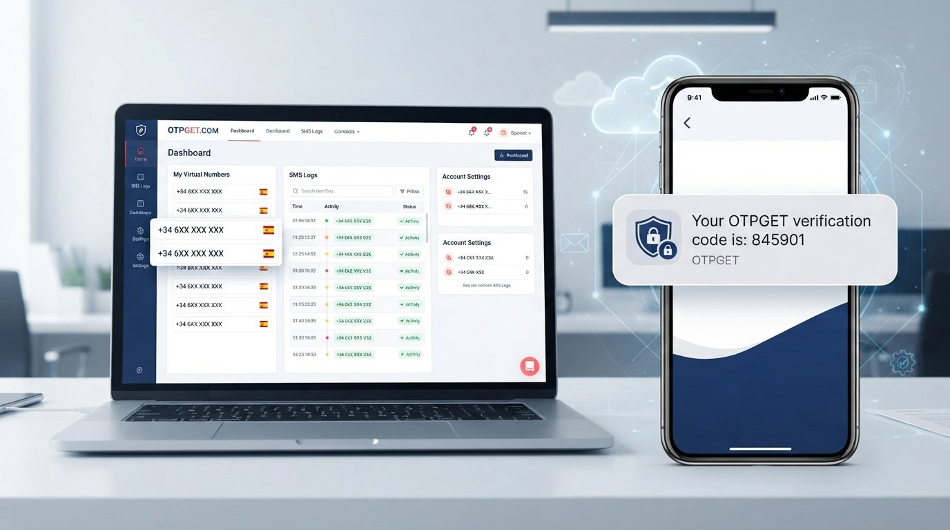 Spain Number for SMS Verification: Easy OTP Verification with OTPGet