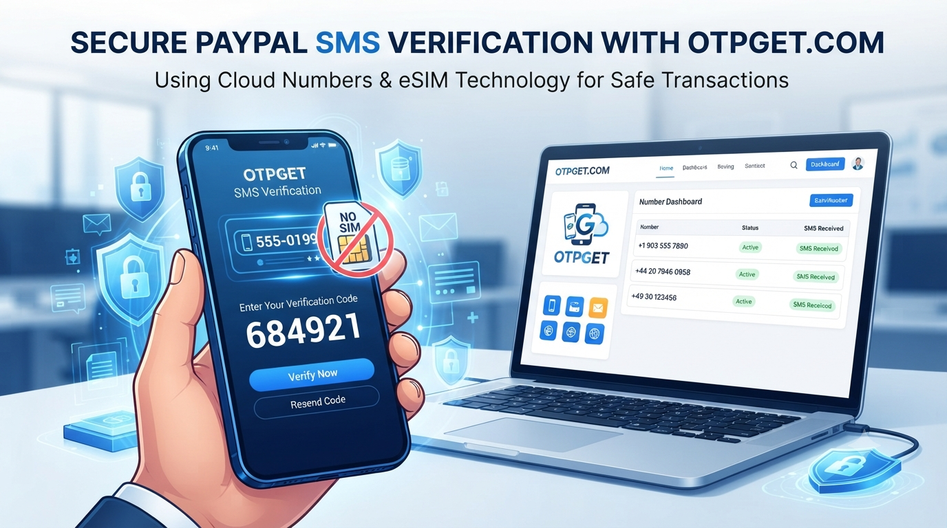 OTP Number Without SIM for PayPal: Get OTP Online with OTPGet