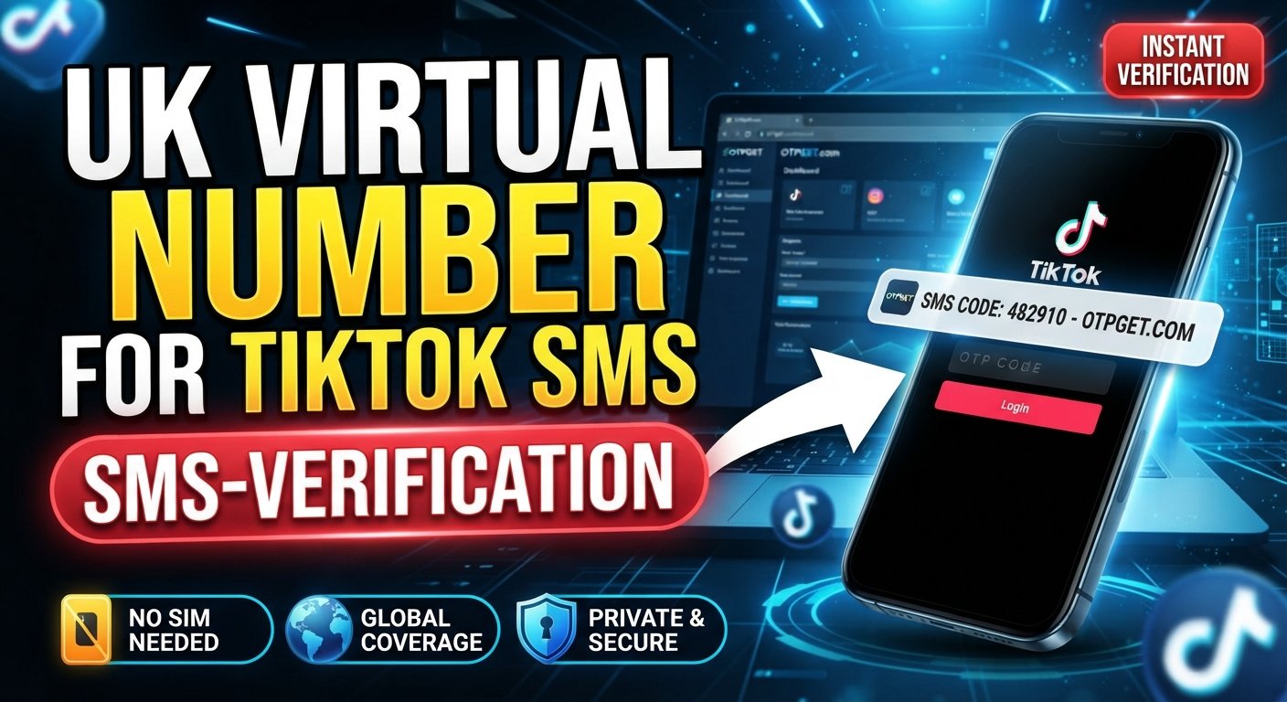 UK Virtual Number for TikTok SMS: Easy Verification with OTPGet