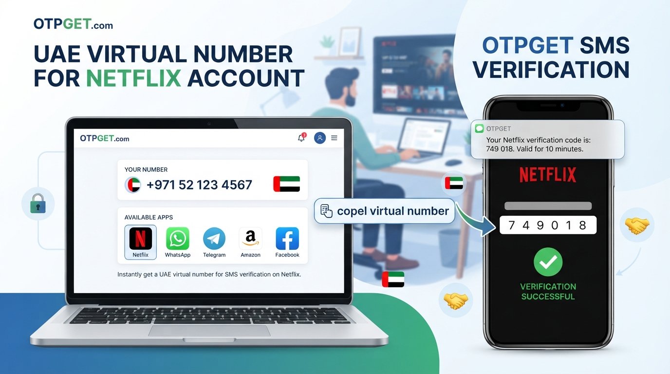 UAE Virtual Number for Netflix — OTPGET Verification Guide